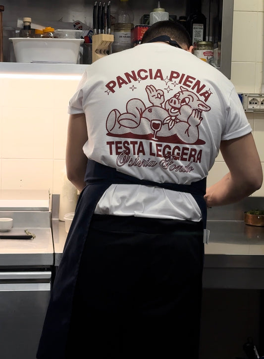 T-shirt PANCIA PIENA TESTA LEGGERA